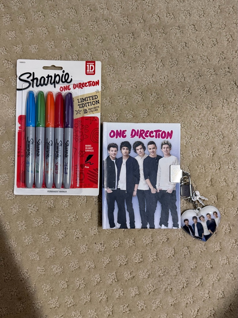 Sharpie One Direction Limited Edition Markers and notebook